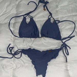 Luli Fama Cosita Buena bikini Zig zag knotted Brazilian